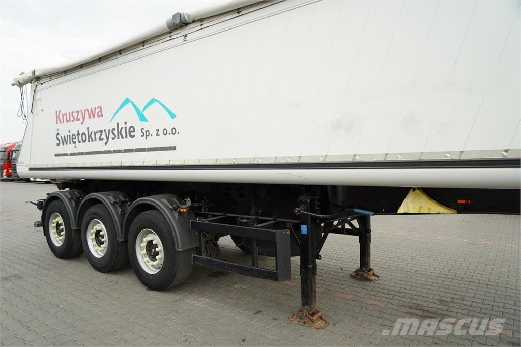 Schmitz Cargobull / WYWROTKA / ALUMINIOWA / OŚ PODNOSZONA / OSIE SAF Kippladerauflieger