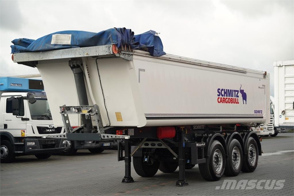 Schmitz Cargobull / WYWROTKA - 28 m3 / ALUMINIOWA / PLANDEKA ELEKTRY Kippipuoliperävaunut