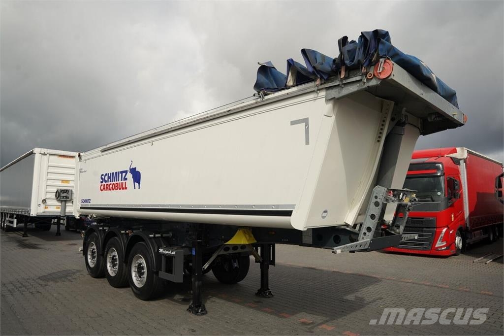 Schmitz Cargobull / WYWROTKA - 28 m3 / ALUMINIOWA / PLANDEKA ELEKTRY Kippipuoliperävaunut