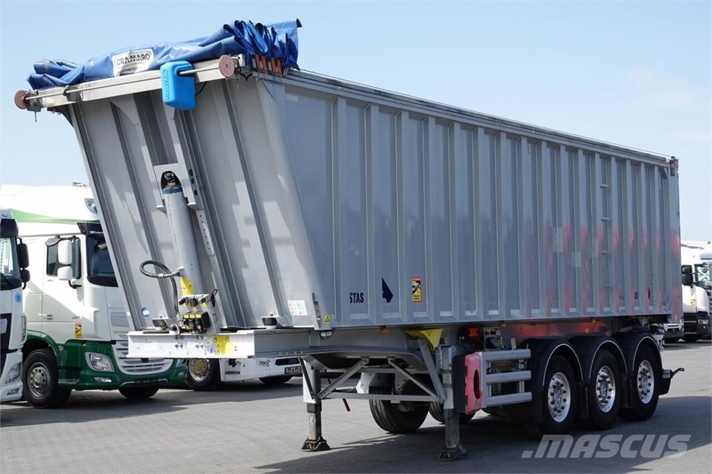 Stas WYWROTKA 43 m3 / ALUMINIOWA / OŚ PODNOSZONA / A Kiper poluprikolice