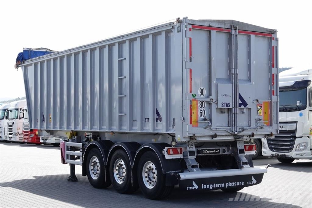 Stas WYWROTKA 43 m3 / ALUMINIOWA / OŚ PODNOSZONA / A Kiper poluprikolice