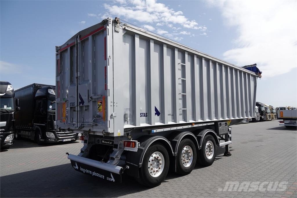 Stas WYWROTKA 43 m3 / ALUMINIOWA / OŚ PODNOSZONA / A Kiper poluprikolice