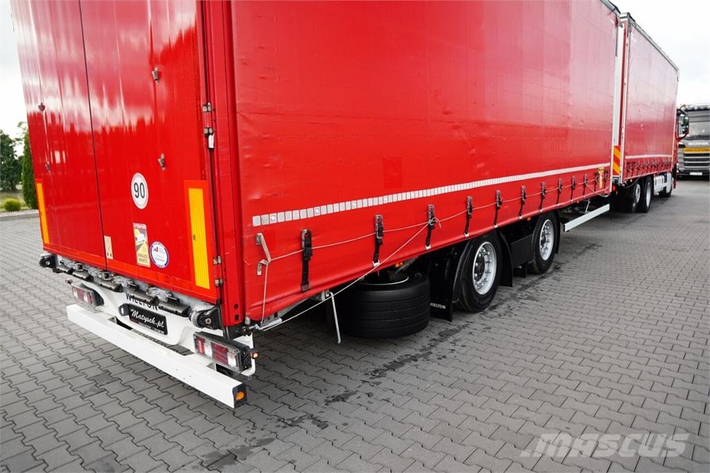 Volvo FH 460 / ZESTAW TANDEM / 120 M3 / PRZEJAZDOWY / I- 커튼사이더 트럭