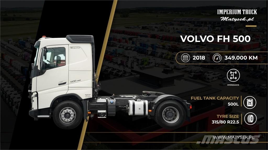 Volvo FH 500 Vetopöytäautot