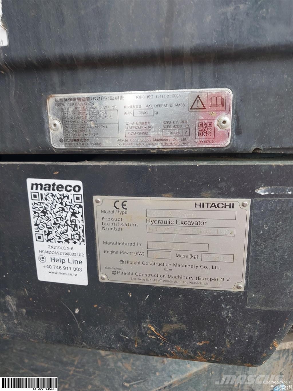 Hitachi ZX210LCN-6 Bageri guseničari