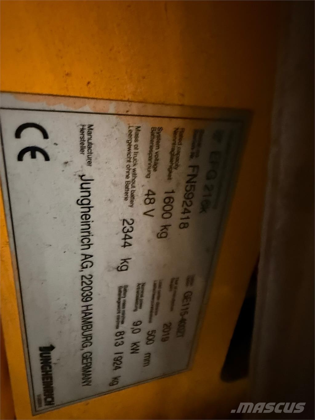 Jungheinrich EFG 216K Electric forklifts