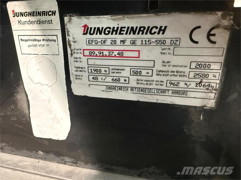 Jungheinrich EFG-DF20MFGE Electric forklifts