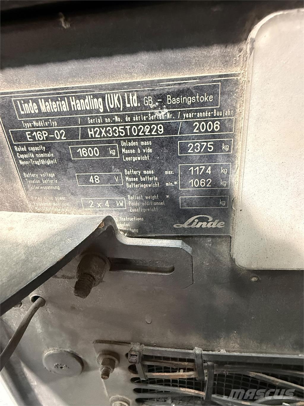 Linde E16P-02 Akumulátorové vozíky