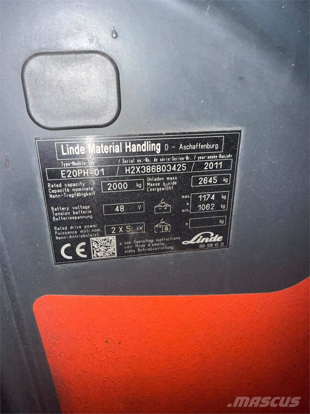 Linde E20PH-01 Electric forklifts