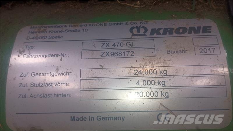 Krone ZX 470 GL Обычные тракторные прицепы