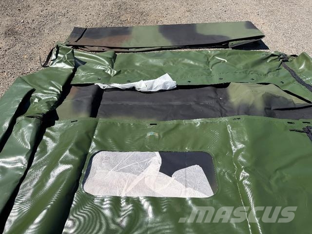 1- HMMWV 2 Man Pickup Top and Rear Cab Tarp - 3 Co شاحنات خفيفة/مفصلية الجوانب