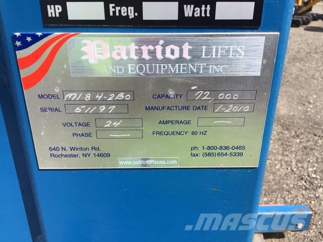  (1) Set of Patriot M-Series Mobile Column Lifts معدات البناء - غير ذلك