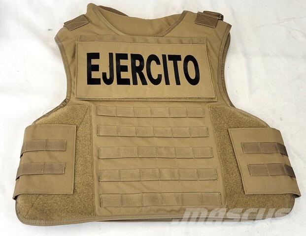 (1) Unused Coyote Police Vest w/ Ballistic Plates Other components