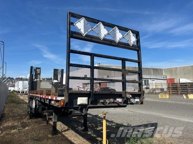 1973 27 ft T/A Pallet Flatbed Trailer Anhænger med lad/Flatbed