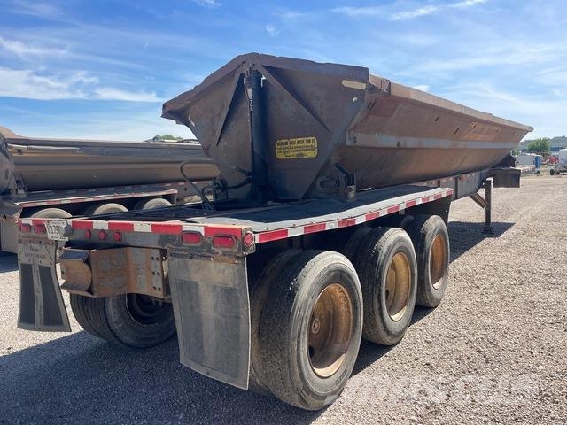 1997 Circle R 34 ft Tri/A Side Dump Trailer Pašizgāzējs