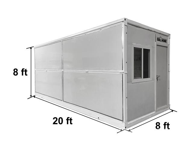 20 ft. x 8 ft. x 8 ft. Foldable Metal Storage Shed Costruzioni - Altro