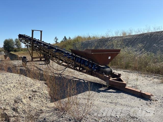 20 in x 58 ft Portable Stacking Conveyor Przenośniki taśmowe