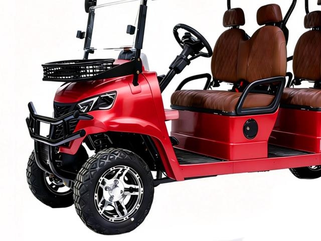  2026 HQ100 Electric Red Six-Seater Golf Cart (Unus معدات البناء - غير ذلك