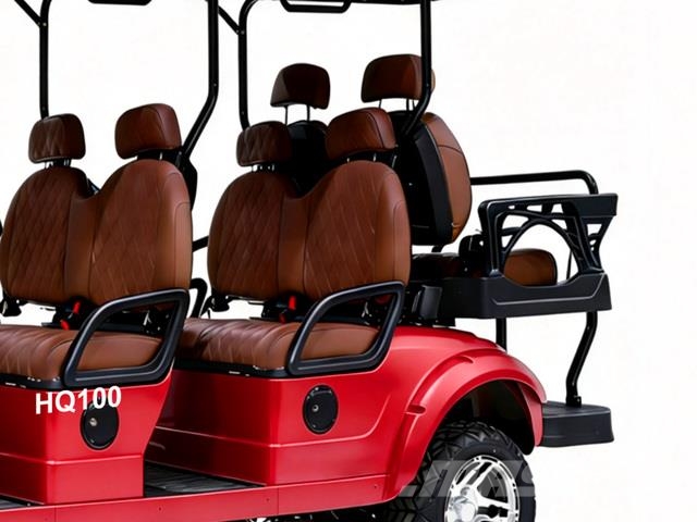 2026 HQ100 Electric Red Six-Seater Golf Cart (Unus Outros Florestal