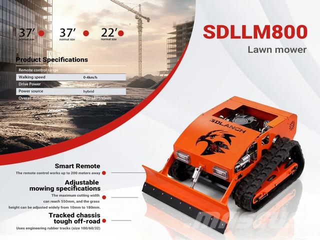 2026 SDLLM800-RED Remote Control Lawn Mower (Unuse Građevinarstvo – ostalo