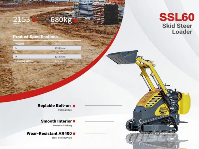 2026 SSL60 Mini Compact Track Loader (Unused) Skid steer loaders