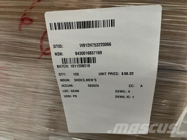 (3 630) Pairs of Men's Shoes Gume, kotači i naplatci