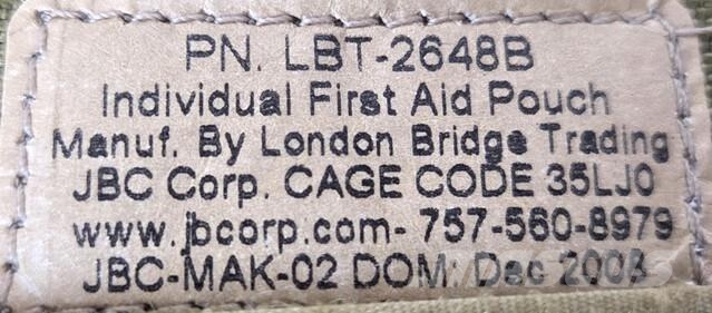  (30) LBT IFAK Combat First Aid Kit w/ Leg Rig & Ex Stavebnictví - ostatní