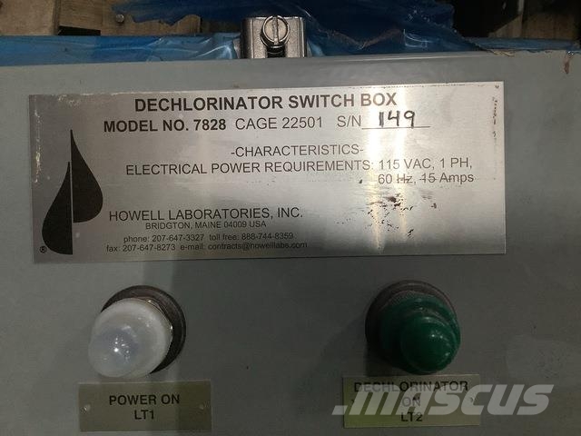 (4) Howell Laboratories 7828 Dechlorinator Switch Outros componentes