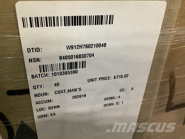  (400) Men's Coats Costruzioni - Altro