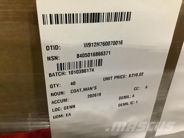  (400) Men's Coats Costruzioni - Altro