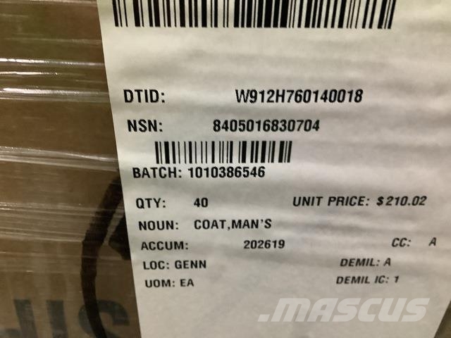  (400) Men's Coats Costruzioni - Altro