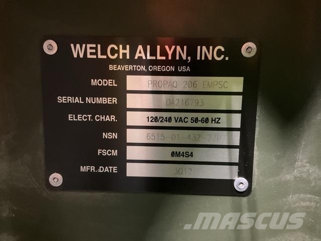  (5) Welch Allyn Propaq 206 EMPSC Patient Vital Sig Entreprenør - Andet