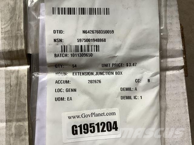  (68) Junction Boxes & (54) Orbit Industries 2EXB75 건설 장비 - 기타