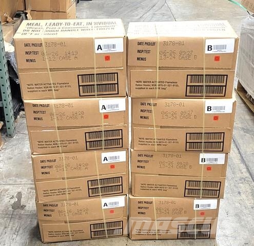 (8) Cases of Genuine U.S. G.I. Military MRE'S (Mea 건설 장비 - 기타