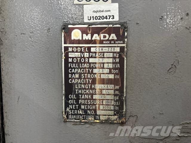  Amada CSH-220 Construcción - Otros