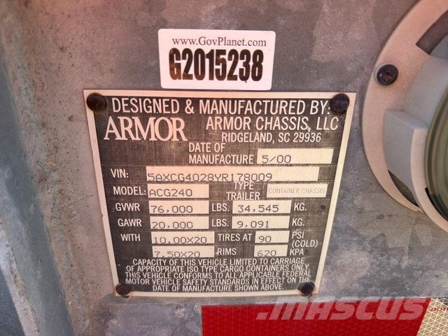 Armor Chassis ACG240 Kontejnerske prikolice