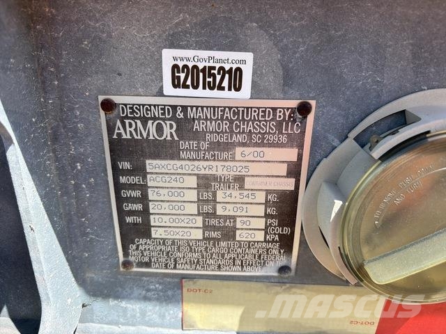 Armor Chassis ACG240 Kontejnerske prikolice