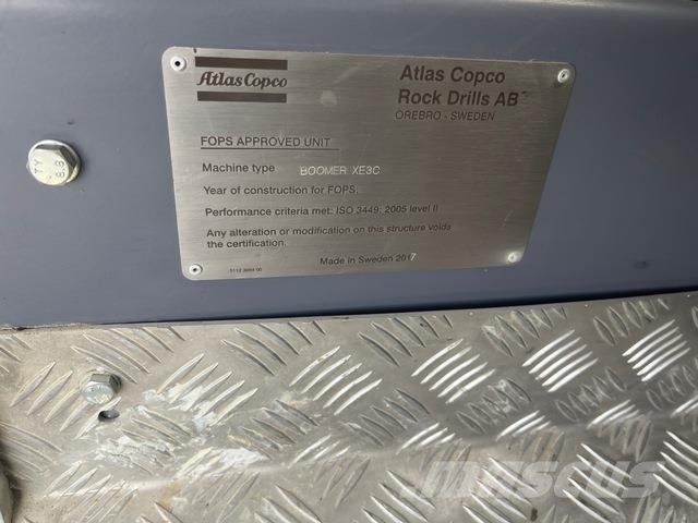 Atlas Copco Boomer XE3C Druga podzemna oprema