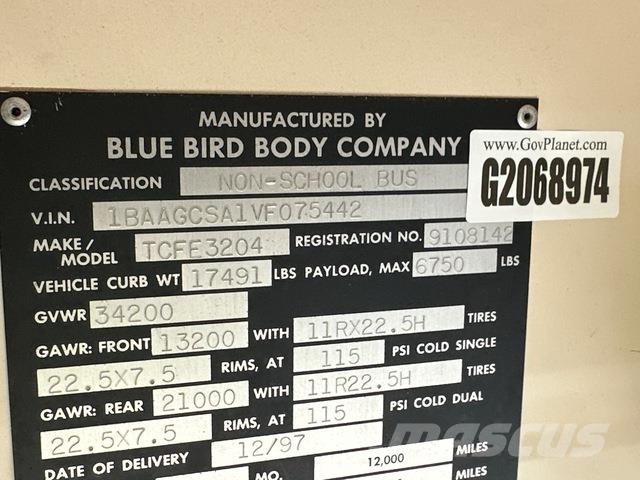 Blue Bird TC2000 Minibusse