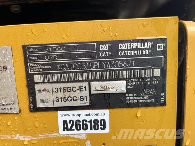 CAT 315GC Escavadeiras de esteiras