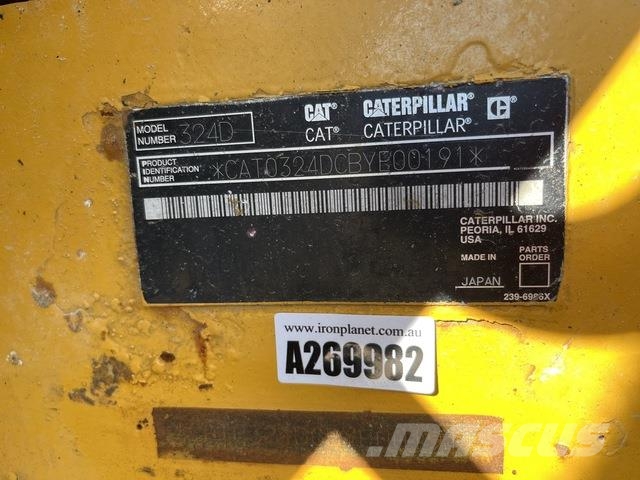 CAT 324DL 大型油圧ショベル12t以上(パワーショベル・ユンボ)