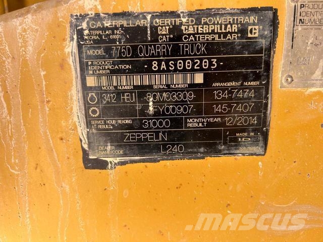CAT 775D Zglobni demperi