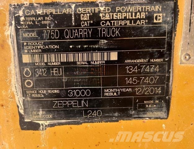 CAT 775D Zglobni demperi
