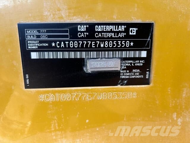 CAT 777 Σπαστό Dump Truck ADT