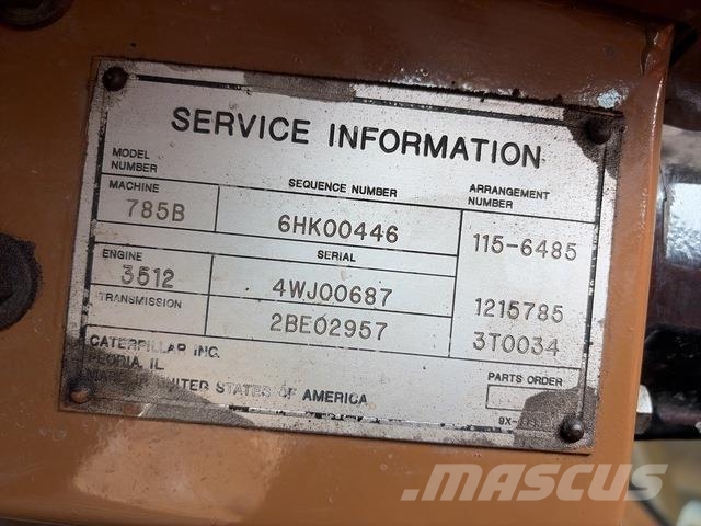CAT 785B Midjestyrd dumper