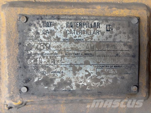 CAT 789C Wozidła przegubowe