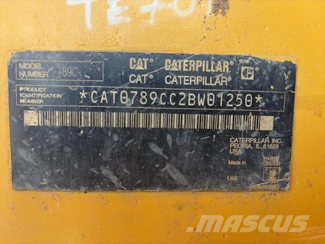 CAT 789C Wozidła przegubowe