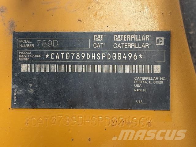 CAT 789D Wozidła przegubowe