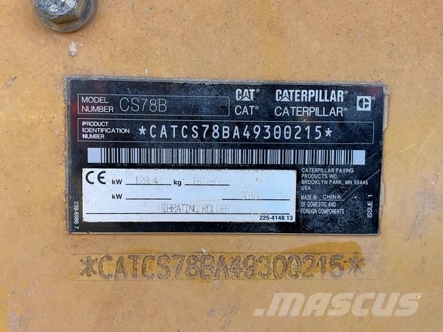 CAT CS78B Vienvalča grunts veltņi