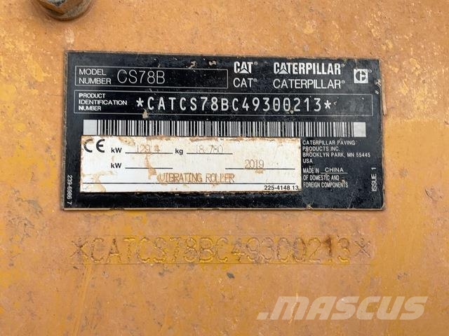 CAT CS78B Vienvalča grunts veltņi